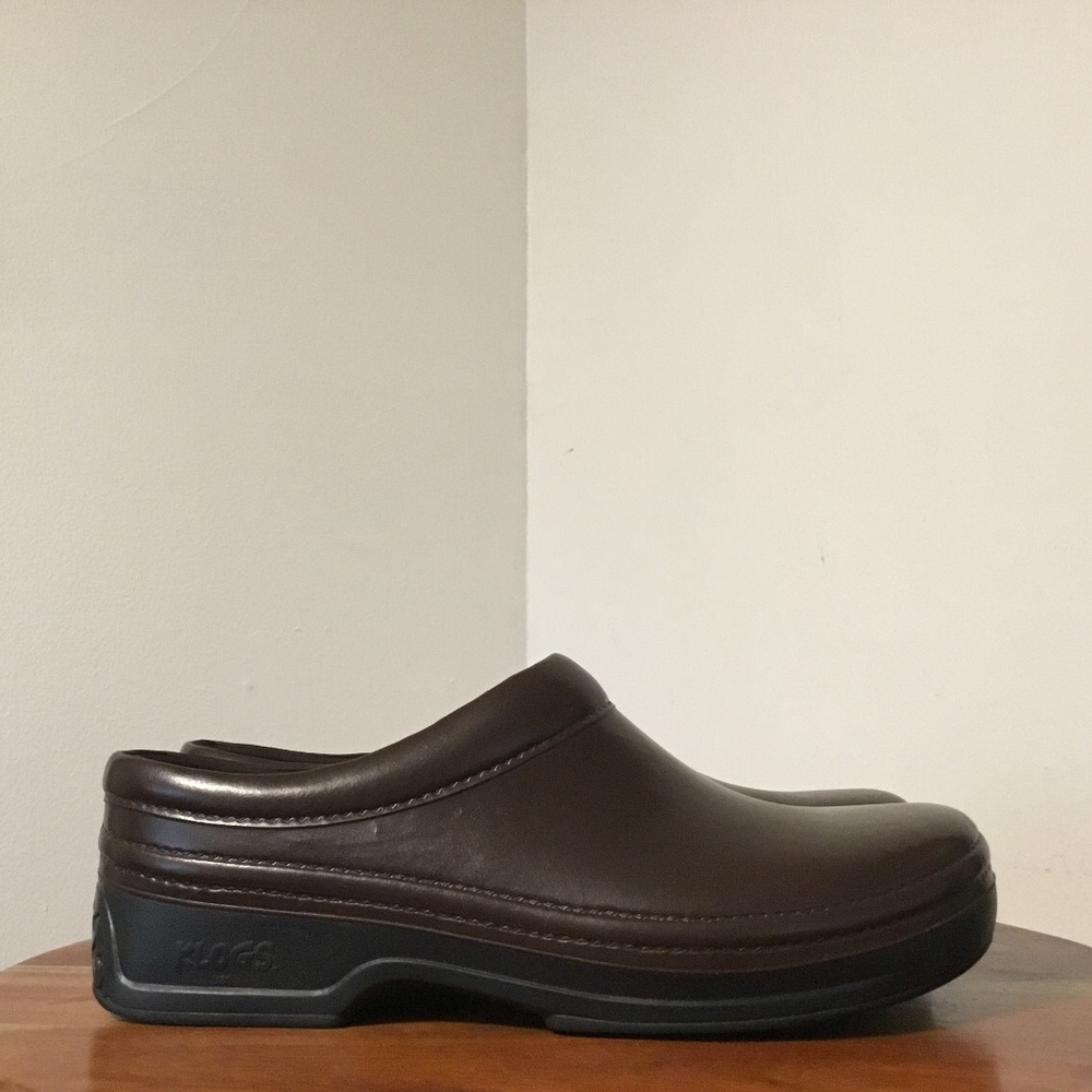 Sloggers Brown Clog Heel Out Size 11